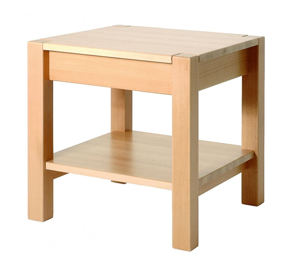 Mørtens Furniture Konferenčný stolík Lendon, 43 cm, buk